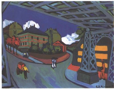 Sottopassaggio ferroviario a Dresda da Ernst Ludwig Kirchner